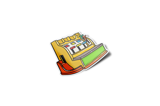 Cash register toy 90's Sticker