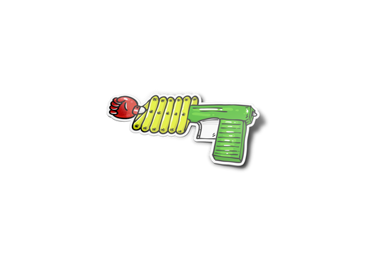 Punch Gun 90's Sticker
